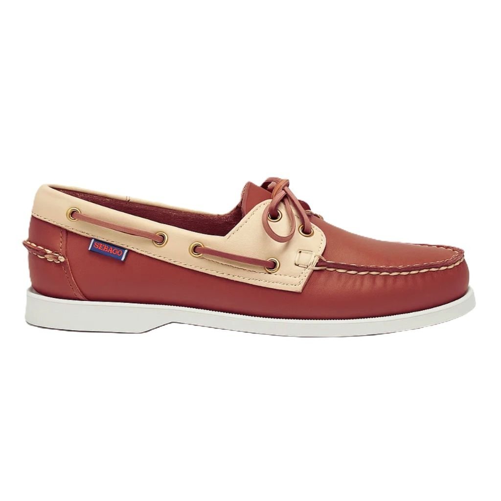DOCKSIDES SEBAGO BEIGE RED