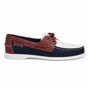 DOCKSIDES SEBAGO NAVY BLUE RED WHITE